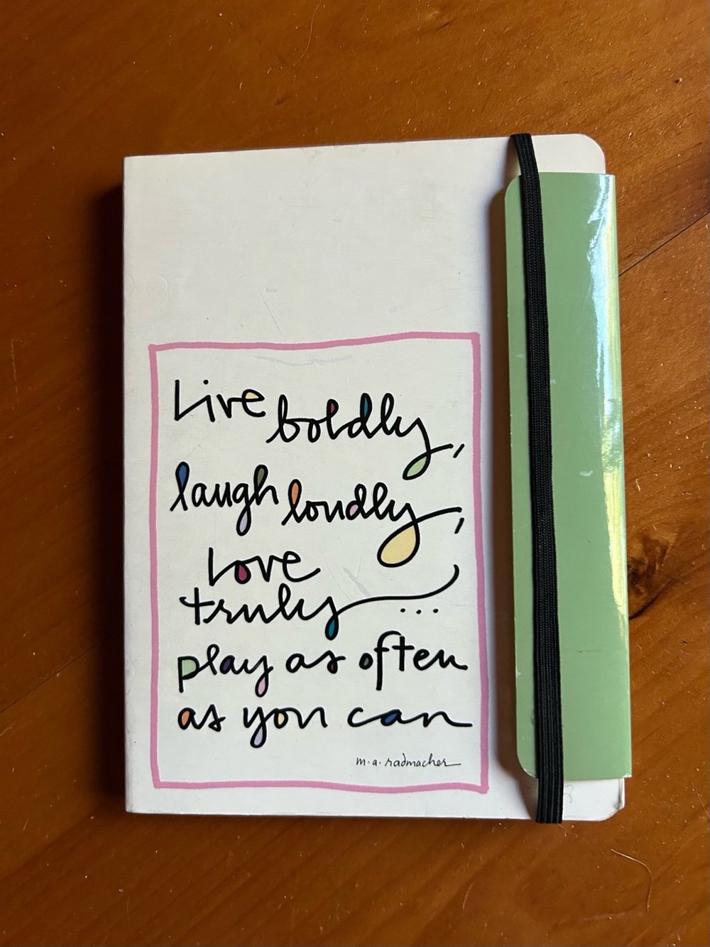Demdaco White Journal with Lined Paper